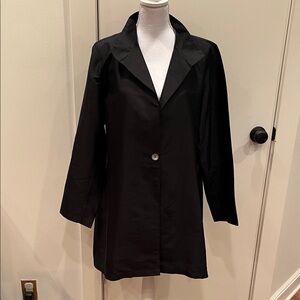 100% Silk Elegant Black Women's Dressy Coat